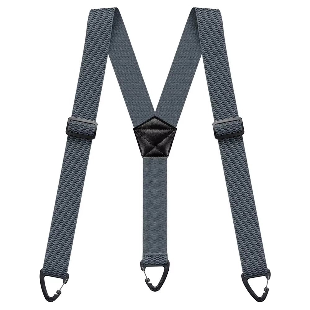 Heavy Duty Elastic Suspenders for Men Trouser Pants Braces Strap Work Belt