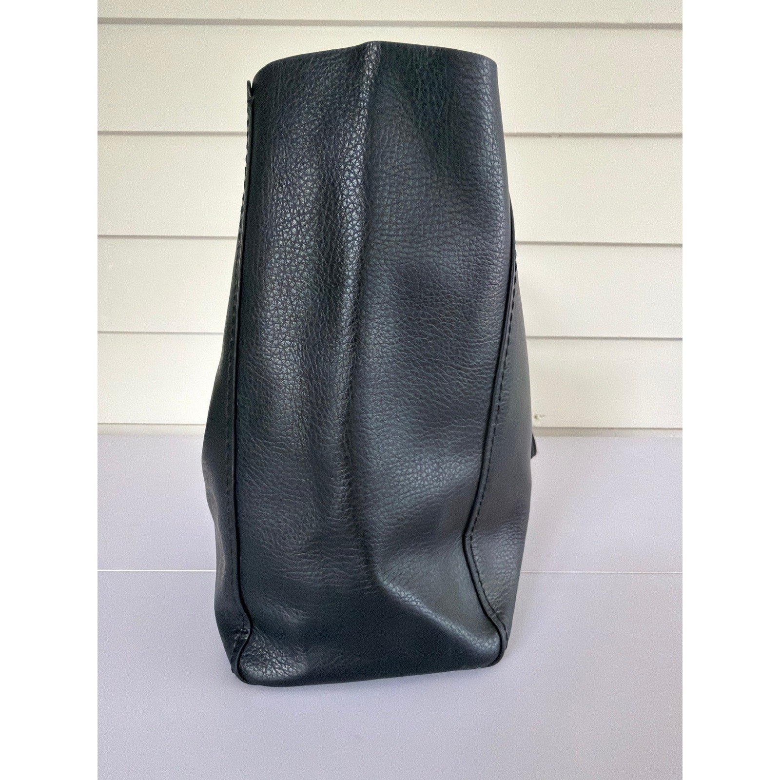 Coach Black Leather Derby Tote with Gold Logo Capsule Minimalist Elevated Basics