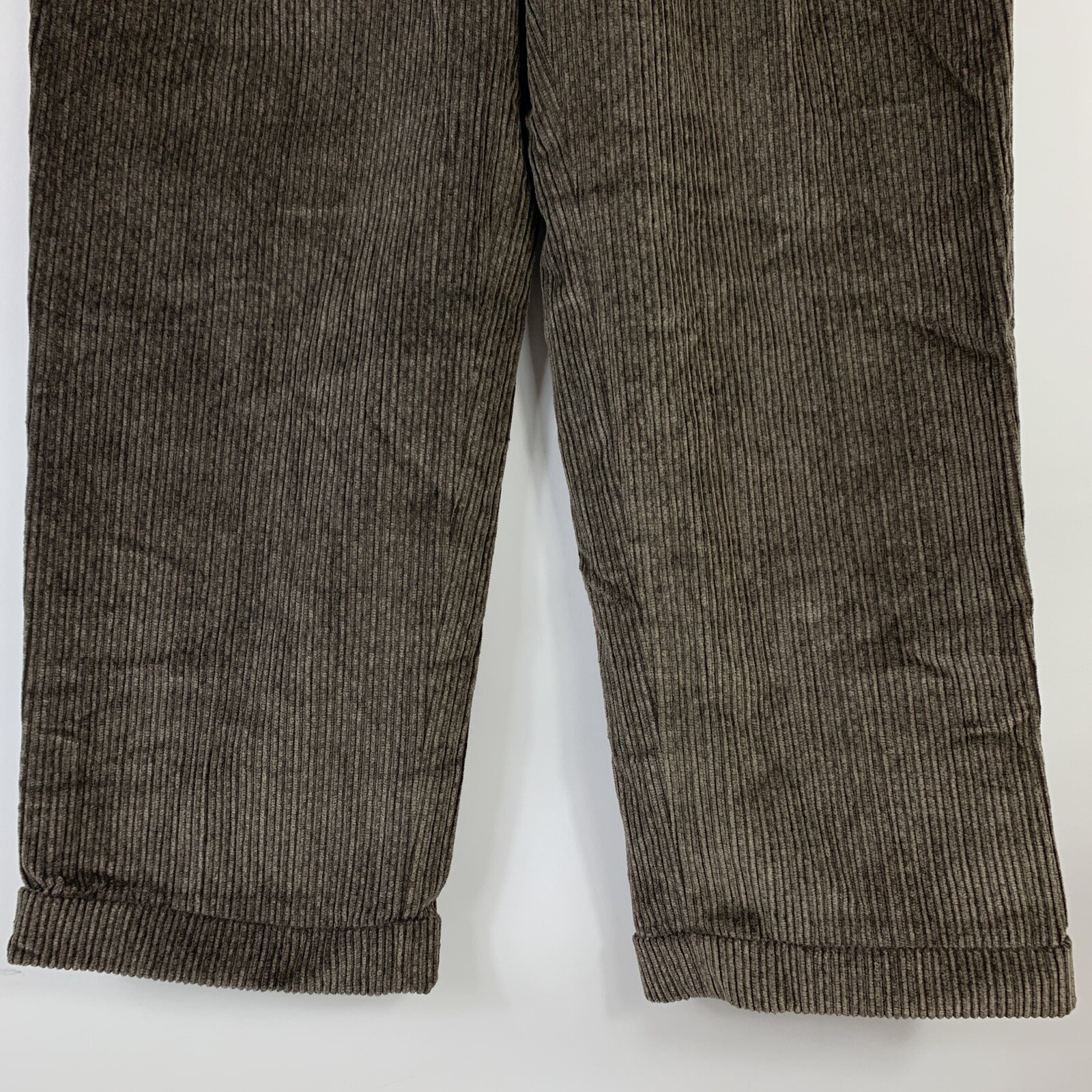 Tom Jones Corporate Image Pants Size 36 Gray Corduroy Tapered Biella Italia