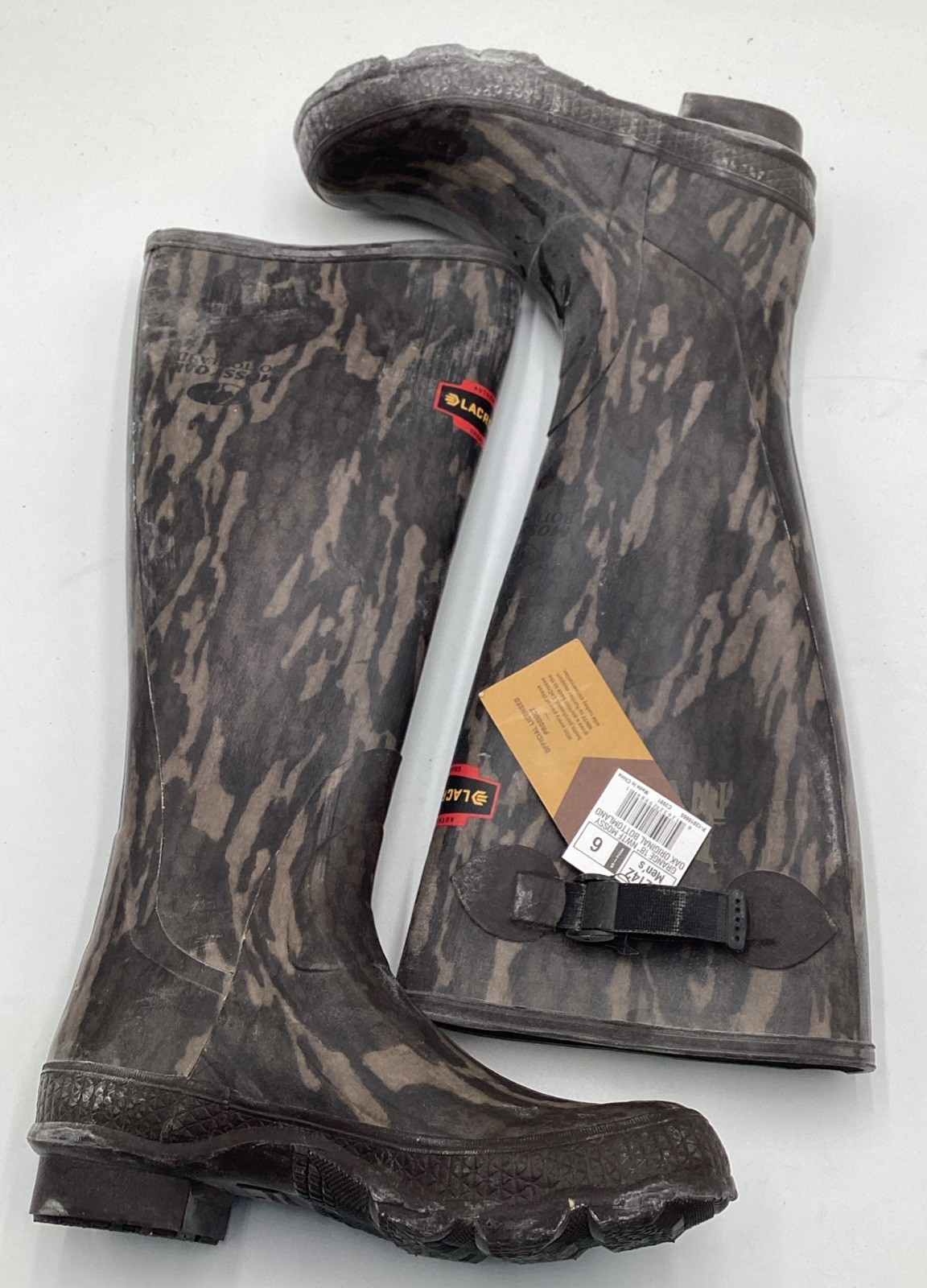 LaCrosse Grange Men’s 18″ Rubber Soft Toe Hunting Boots- Mossy Oak-Size: 6