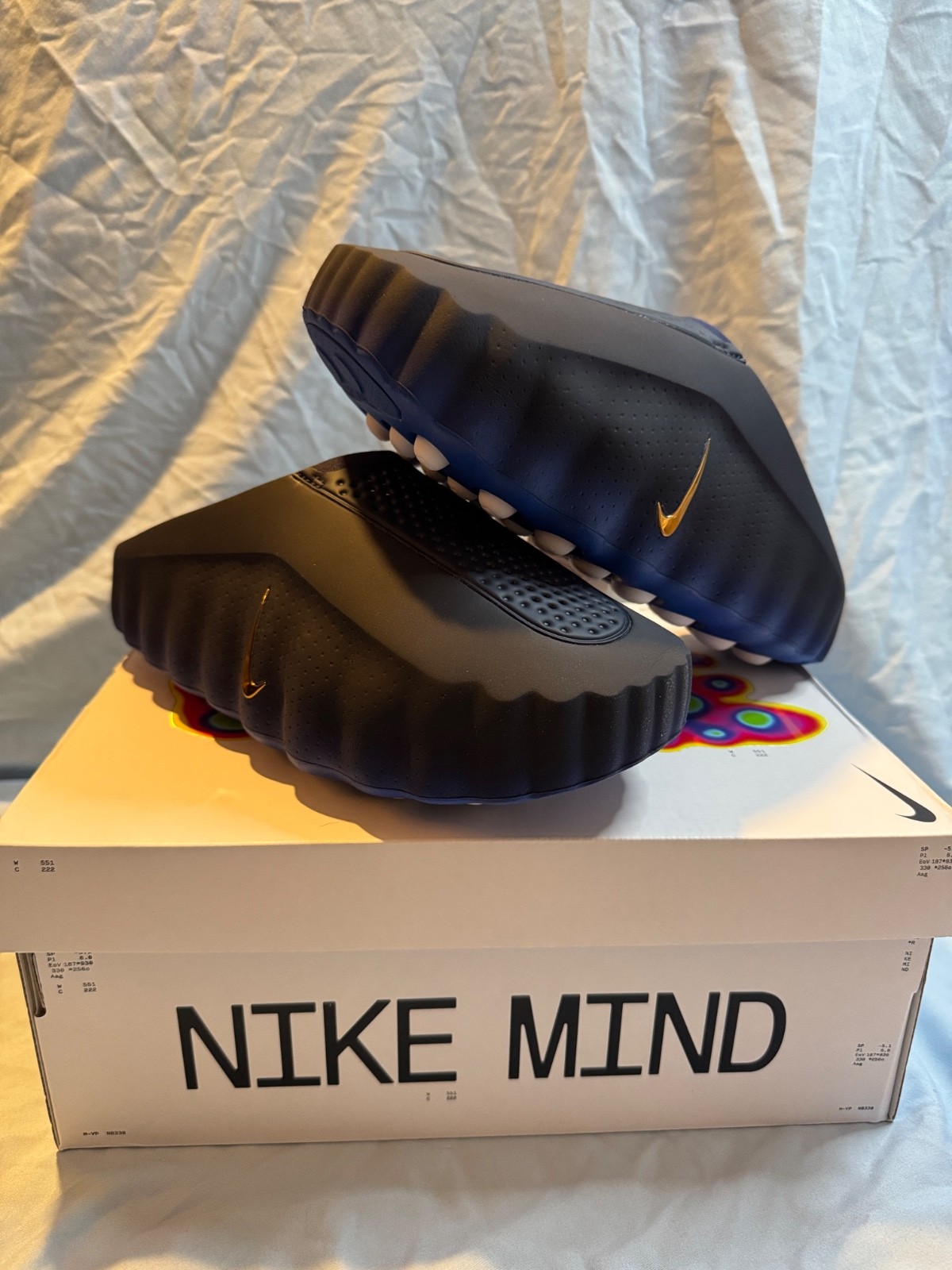 nike mind 001 slide size 11 blackened blue