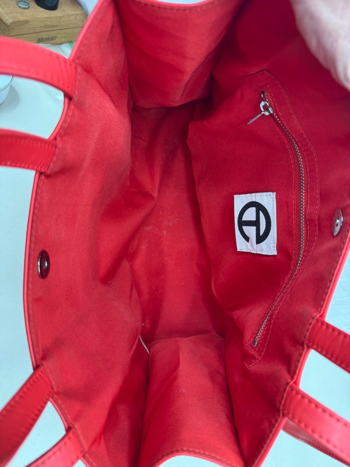 Medium Red authentic Telfar Bag. Used Condition.