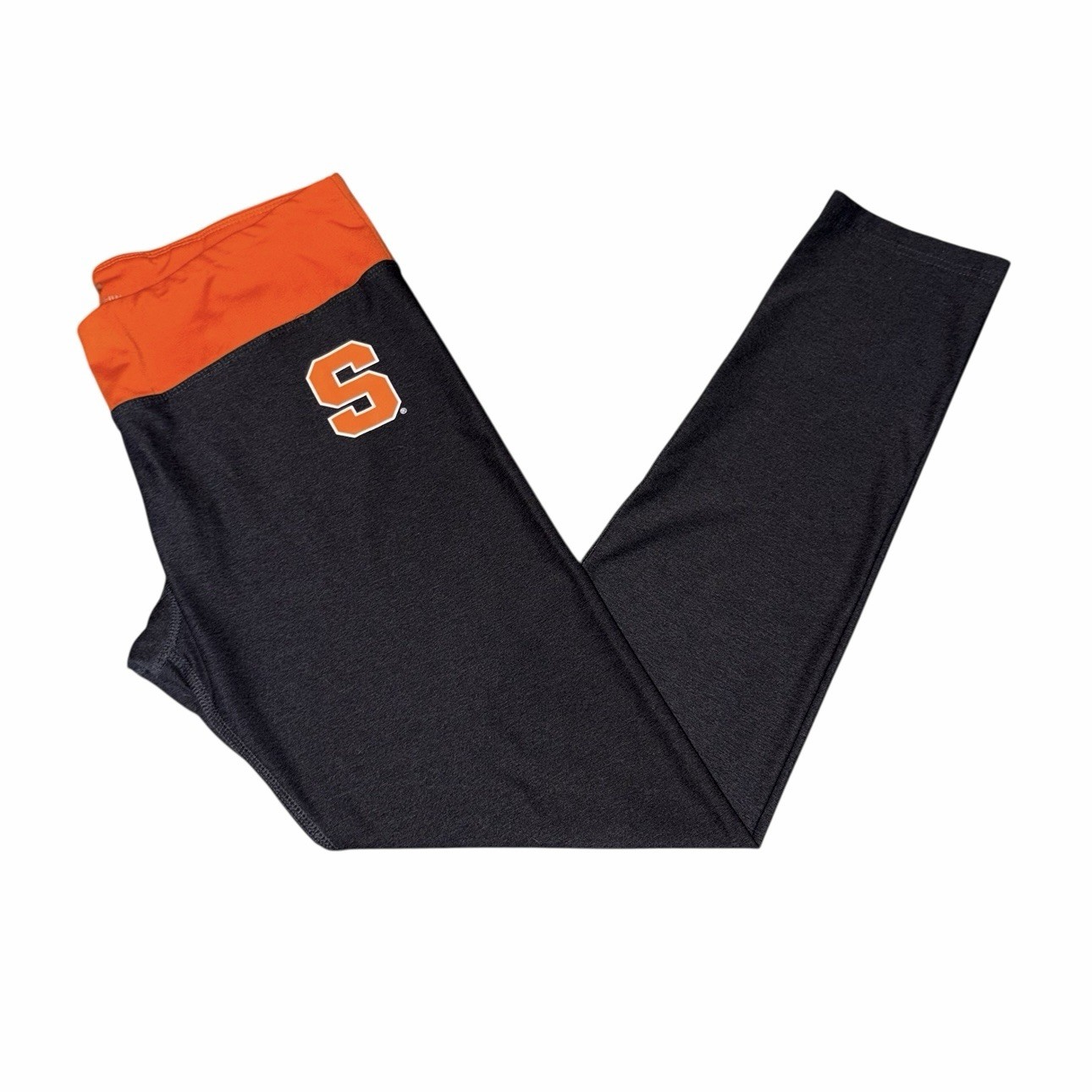 Colosseum Syracuse Orange Charcoal Gray Athleisure Leggings L