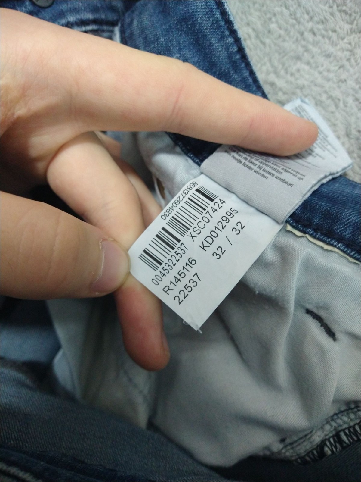 Mavi Jeans Mens 32×32 Blue Denim Slim Straight Leg Medium Wash Stretch Mid Rise