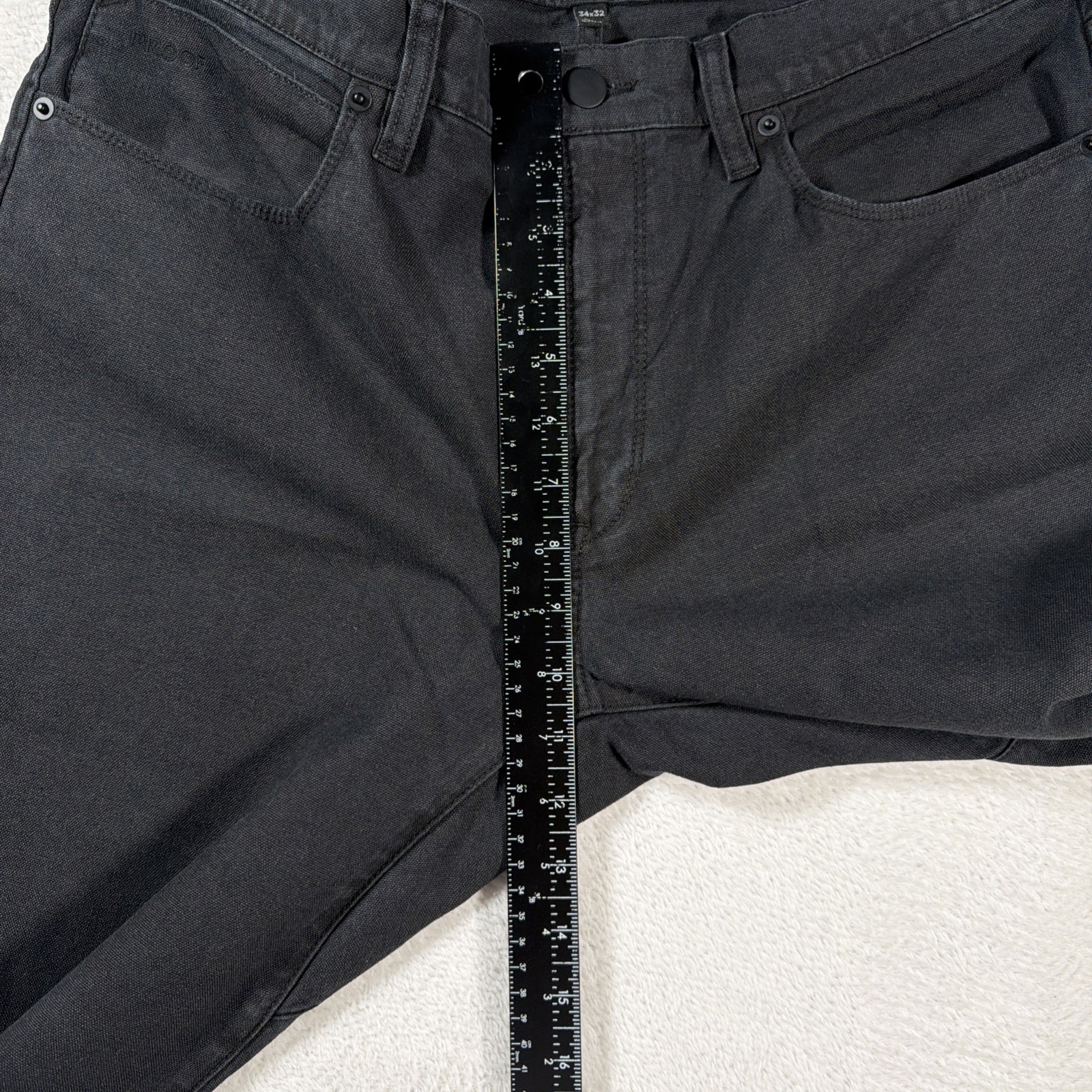Proof Rover Men’s Slim Tapered Canvas Pants 34×32 Black Denim Workwear