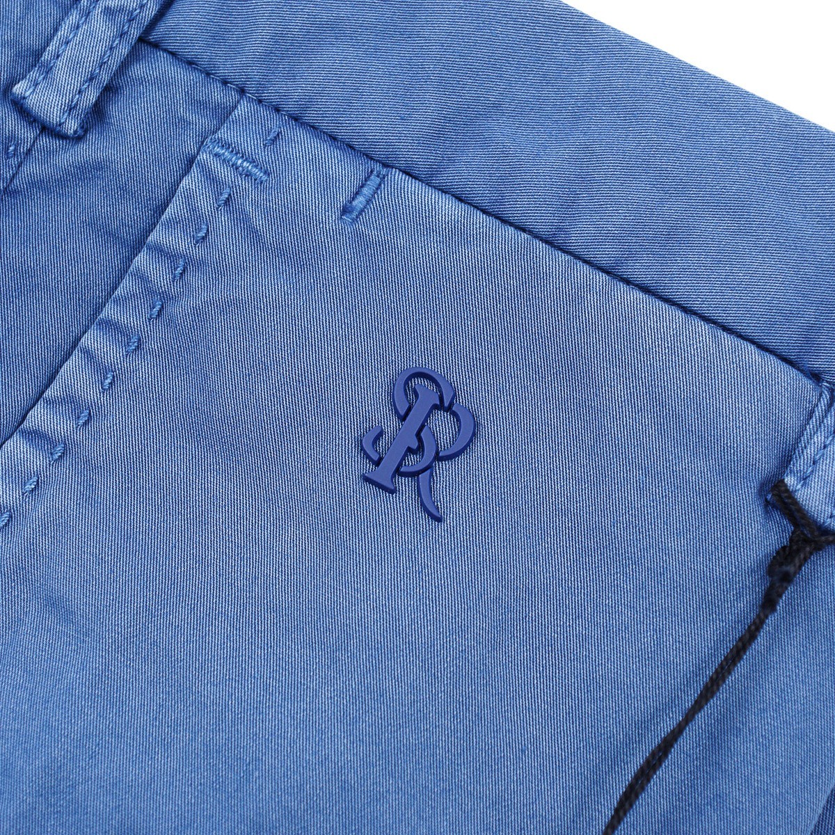 Stefano Ricci Regular-Fit Mid Blue Stretch Cotton Chino Pants 34 (Eu 50) NWT