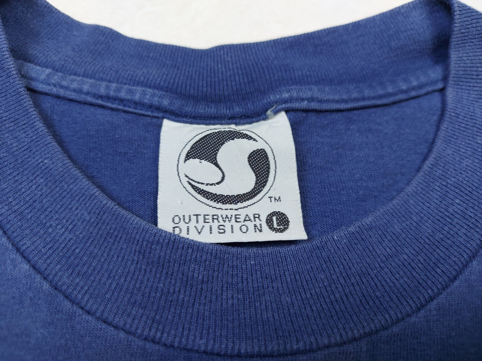 Vintage 90s DVS Shoes Company Skateboard Double-Sided Blue Navy T-Shirt L/XL