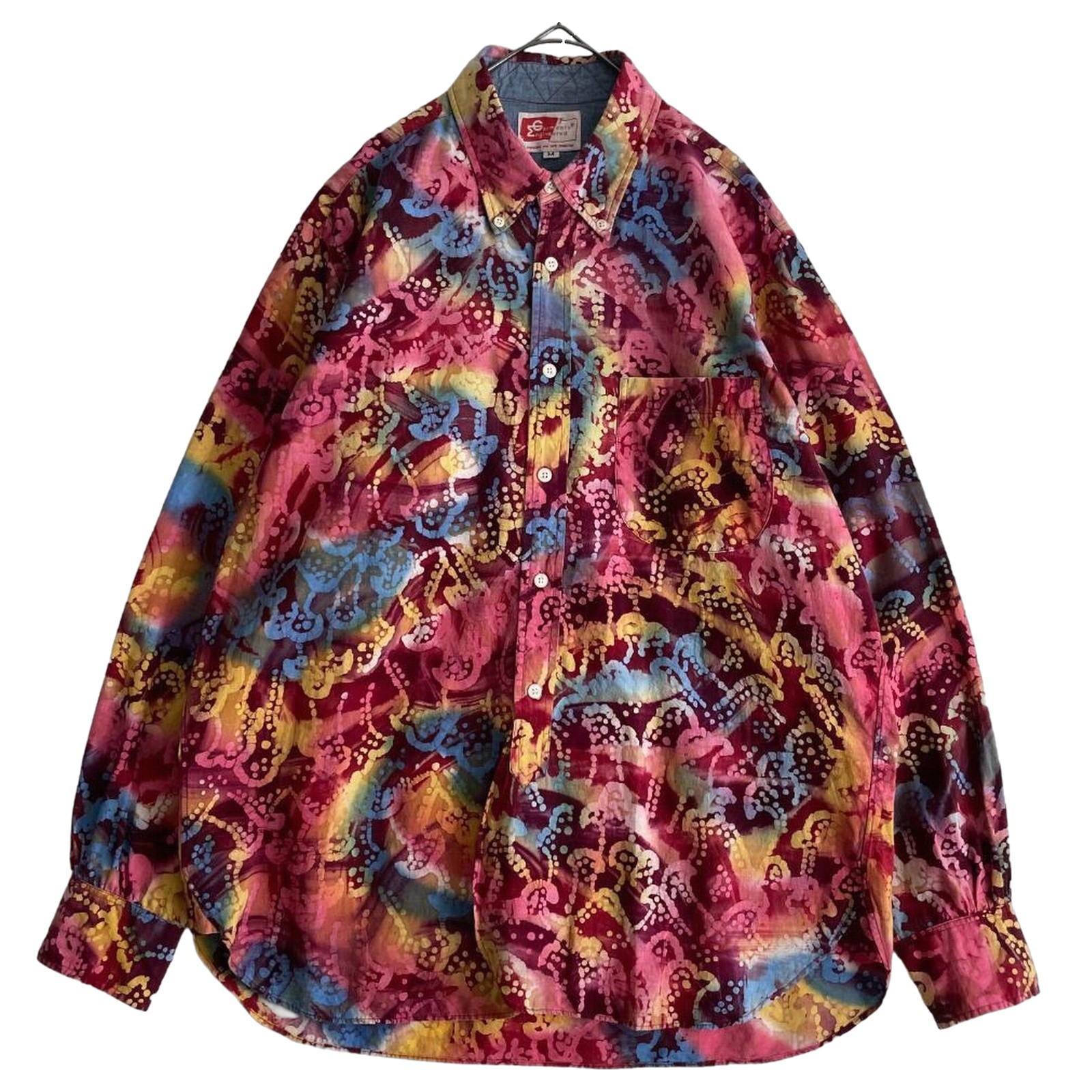 Rare Red Tag ENGINEERED GARMENTS Oversized All-Over Pattern Shirt Multi M F/S