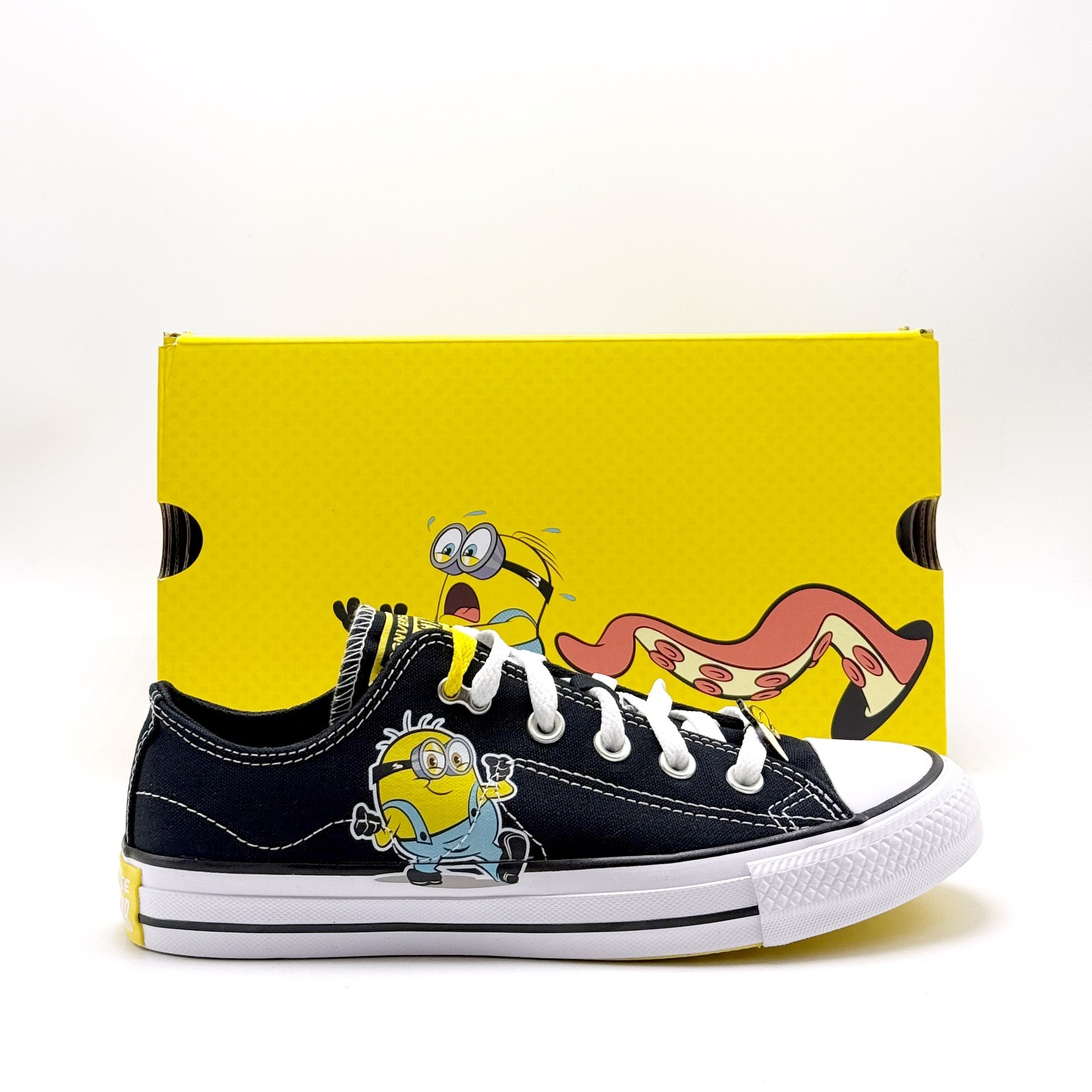 *NEW* Unisex CONVERSE Chuck Taylor ALL STAR OX X Minions BLACK (A21404C) 👍