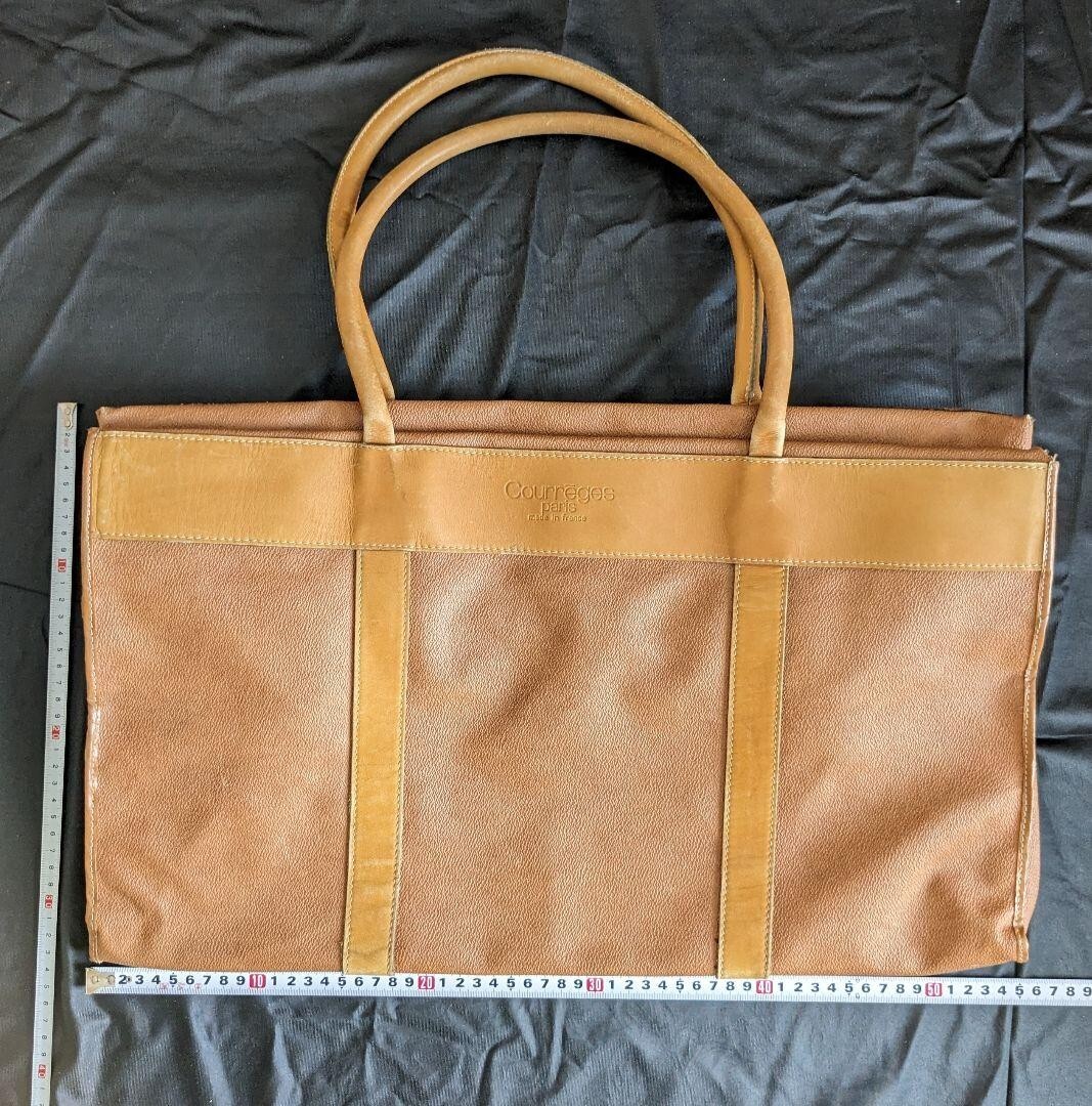 Courreges Boston Bag 21.6 inches Brown JAPAN