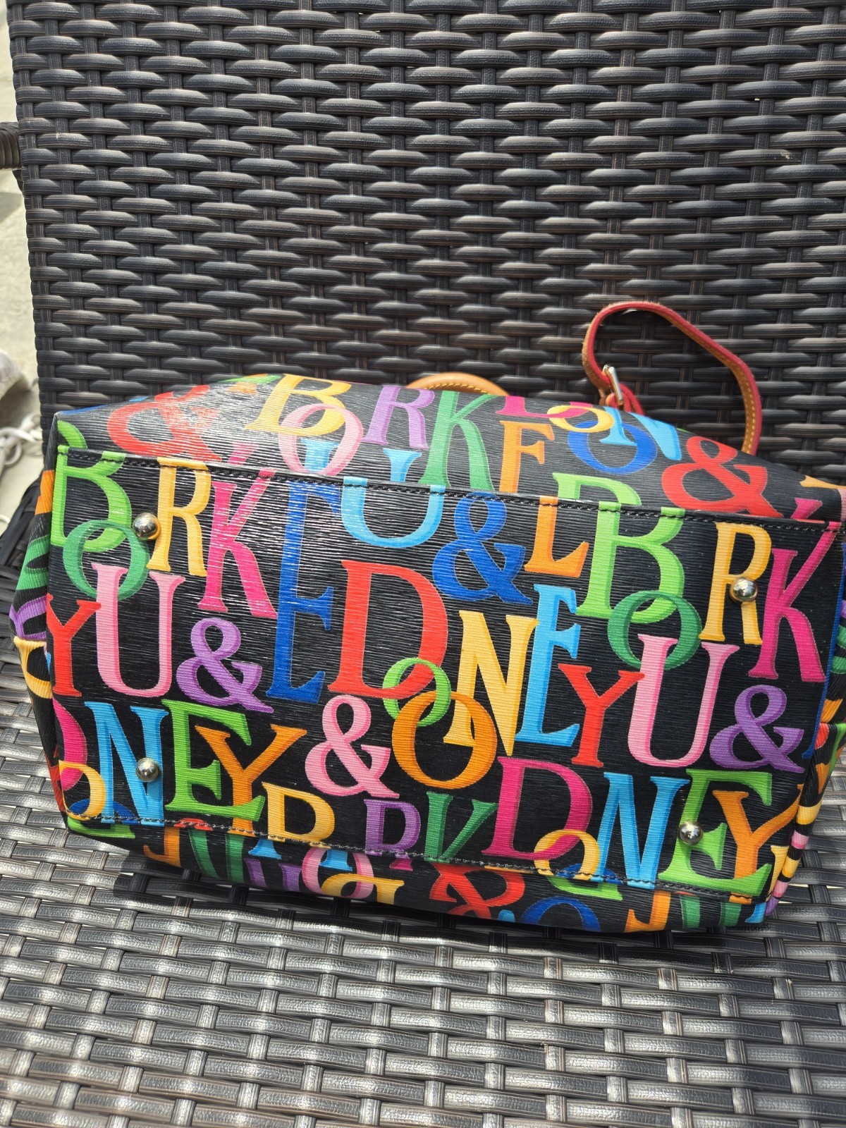 Dooney & Bourke Retro Grafica Satchel With Matching Wallet