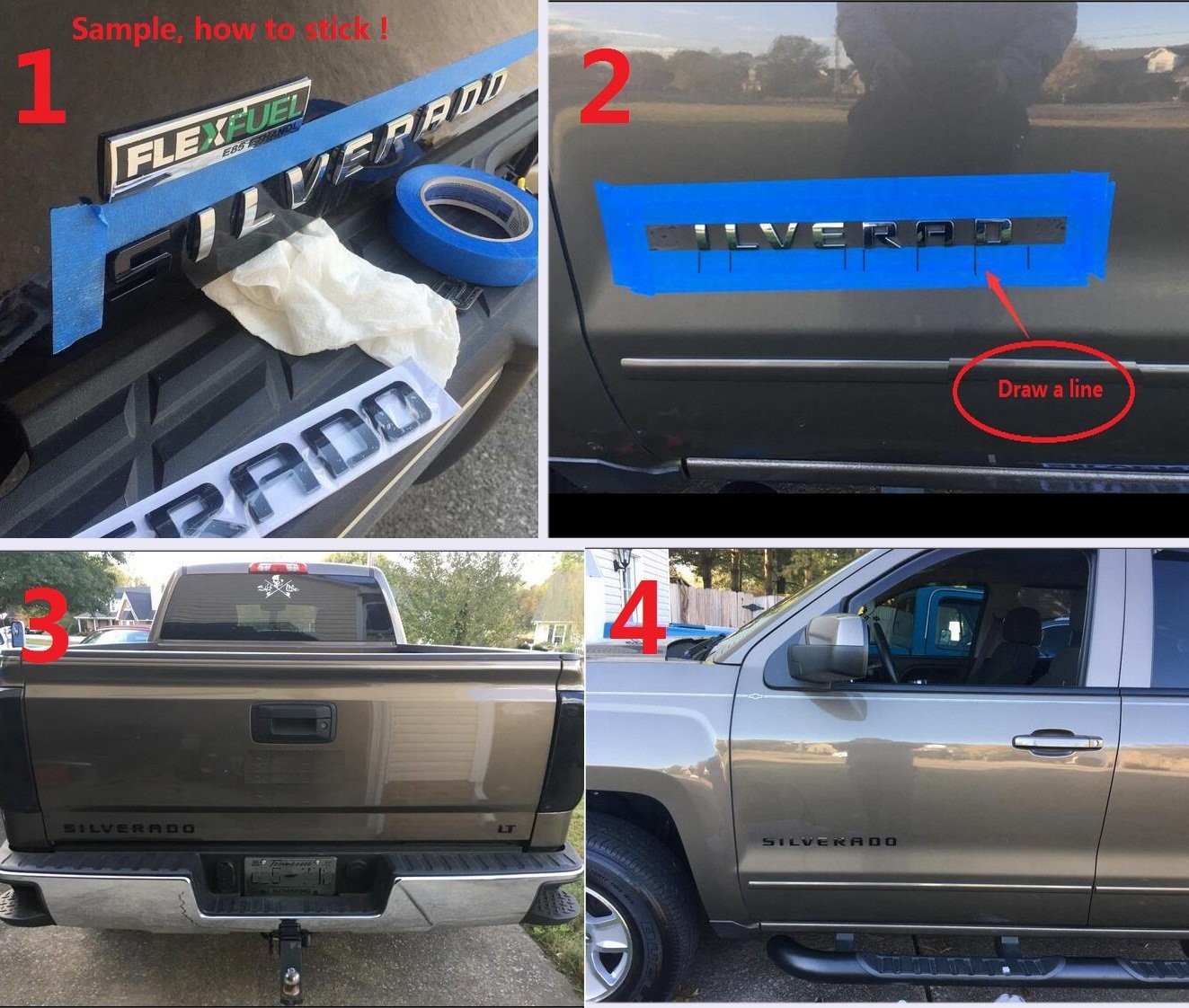 3Pack Black Suburban Nameplate Emblems 1.3in x 1.1in Compatible