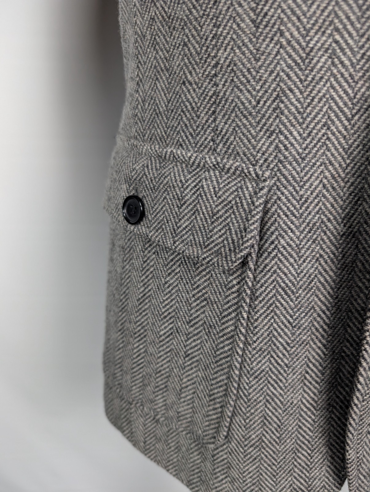 LL BEAN Signature Herringbone Tweed Dual Vent Wool Blend Sport Coat Sz 40