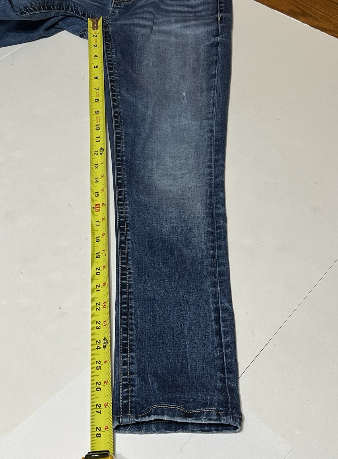 BKE Denim Payton Skinny Jeans Tag 27×31.5 Measures 29×28 Blue Distressed