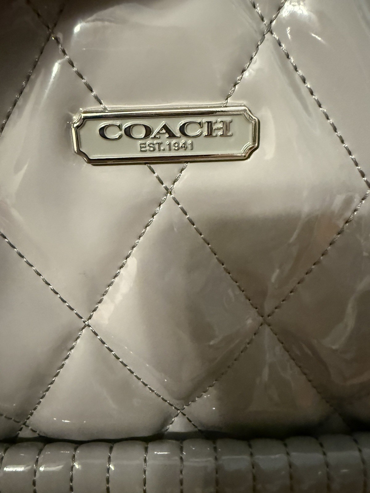 Coach Poppy Liquid Gloss 2 Way Bag with Dustbag