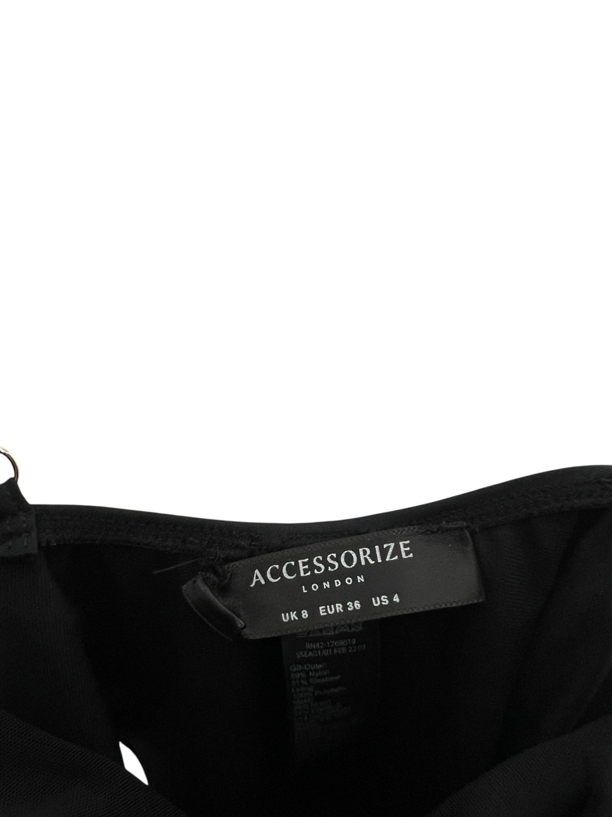 Monsoon New Swimsuit Accessorize Black Ruffle Shaping RRP £40 Size 8