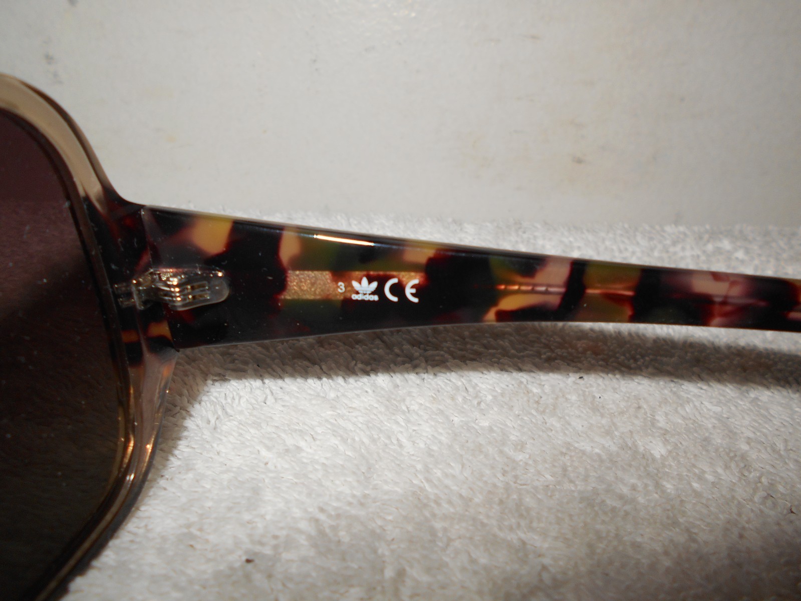 ADIDAS OR0033 TORTOISE FRAMES OVERSIZED WOMENS BLACK LENS SUNGLASSES B2