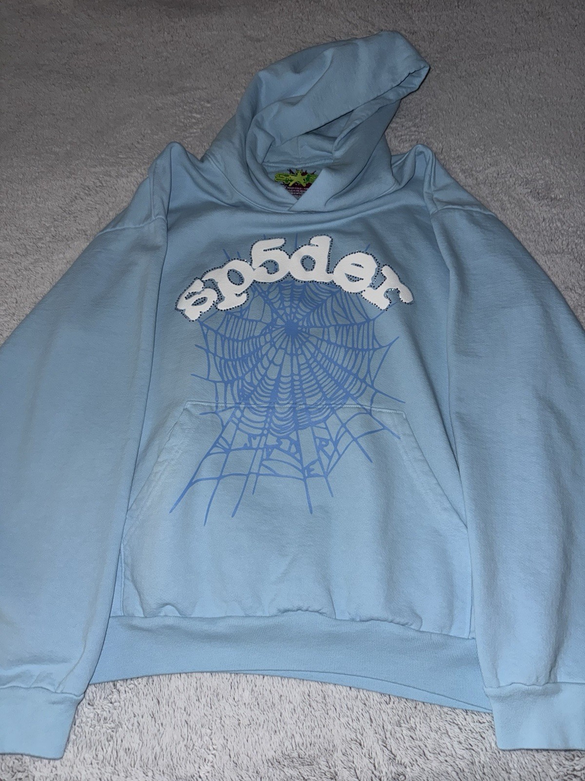 sp5der sky blue Hoodie XL