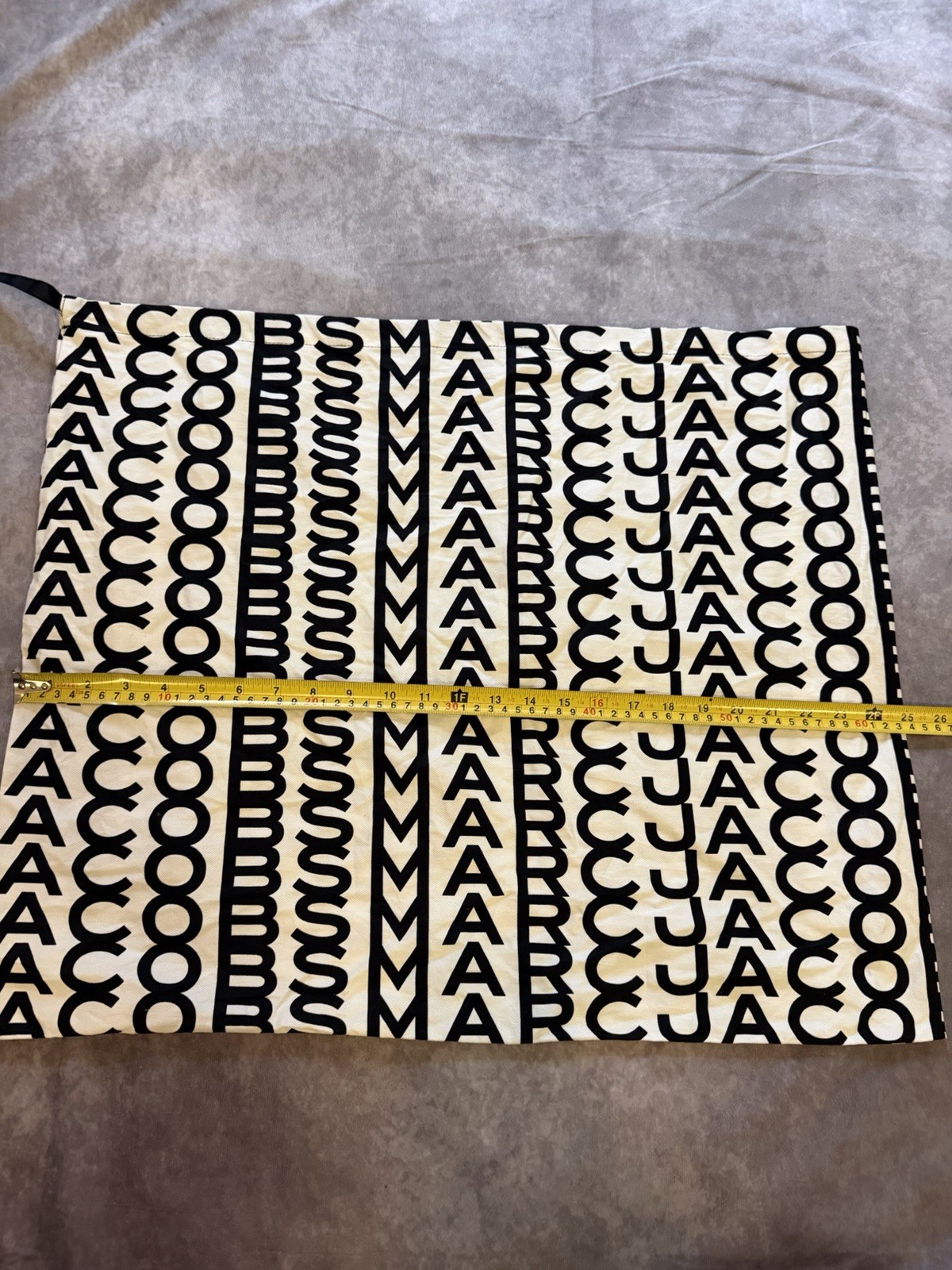 Authentic Marc Jacobs Large Monogram Dust Bag Only Black White 26” x 22”