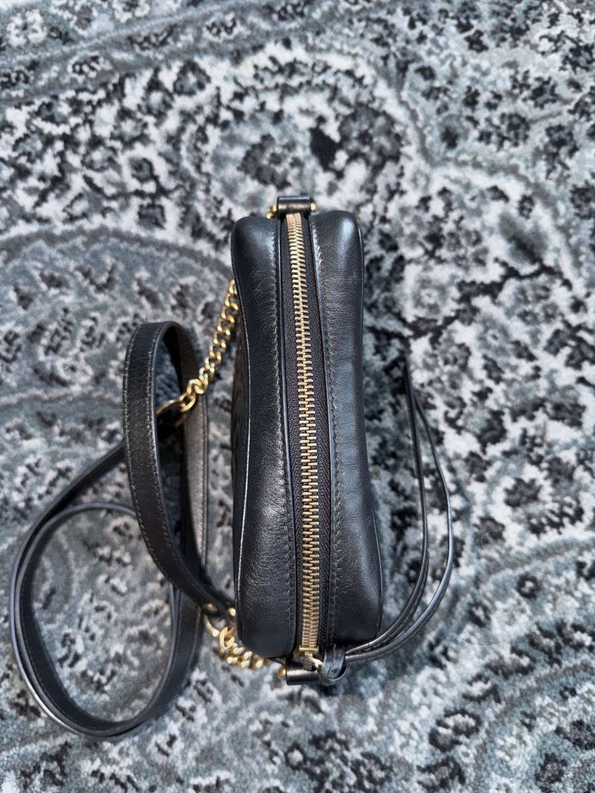 Gucci GG Marmont Small Black Camera Crossbody Bag CLEAN AUTHENTIC