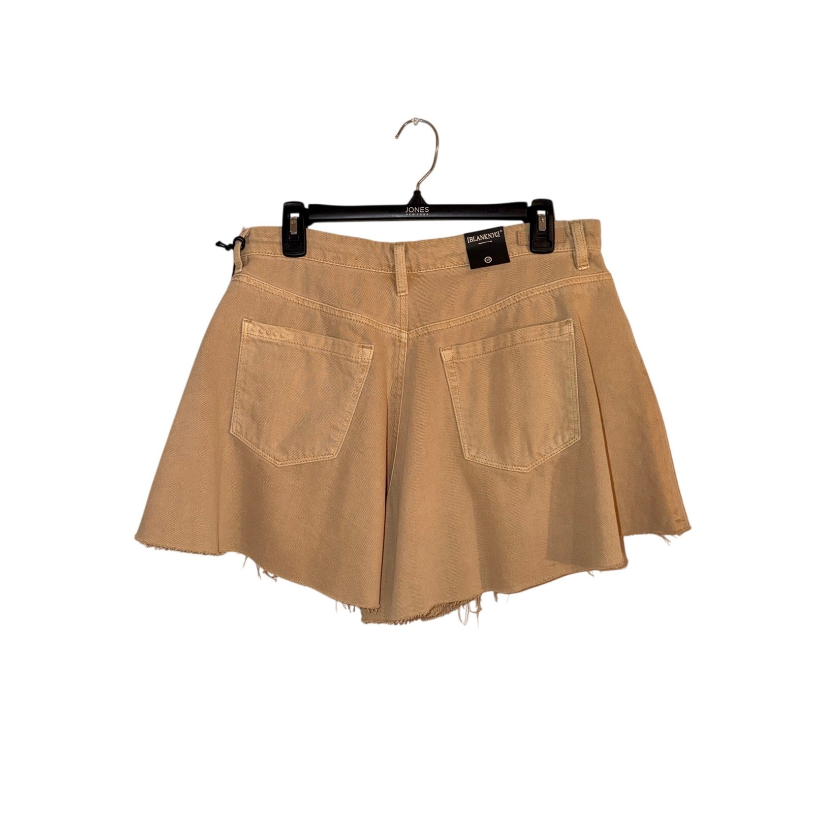 BLANKNYC Women’s Size 30 Tan Pleated Wide Leg Denim Shorts NWT