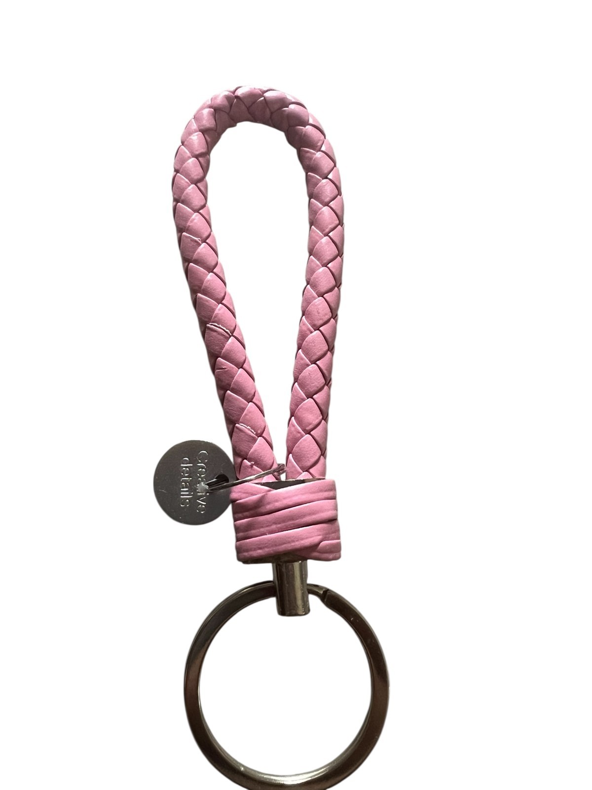1 PC PU Leather Keychain Car Keyrings Braided Woven Rope Key Chains