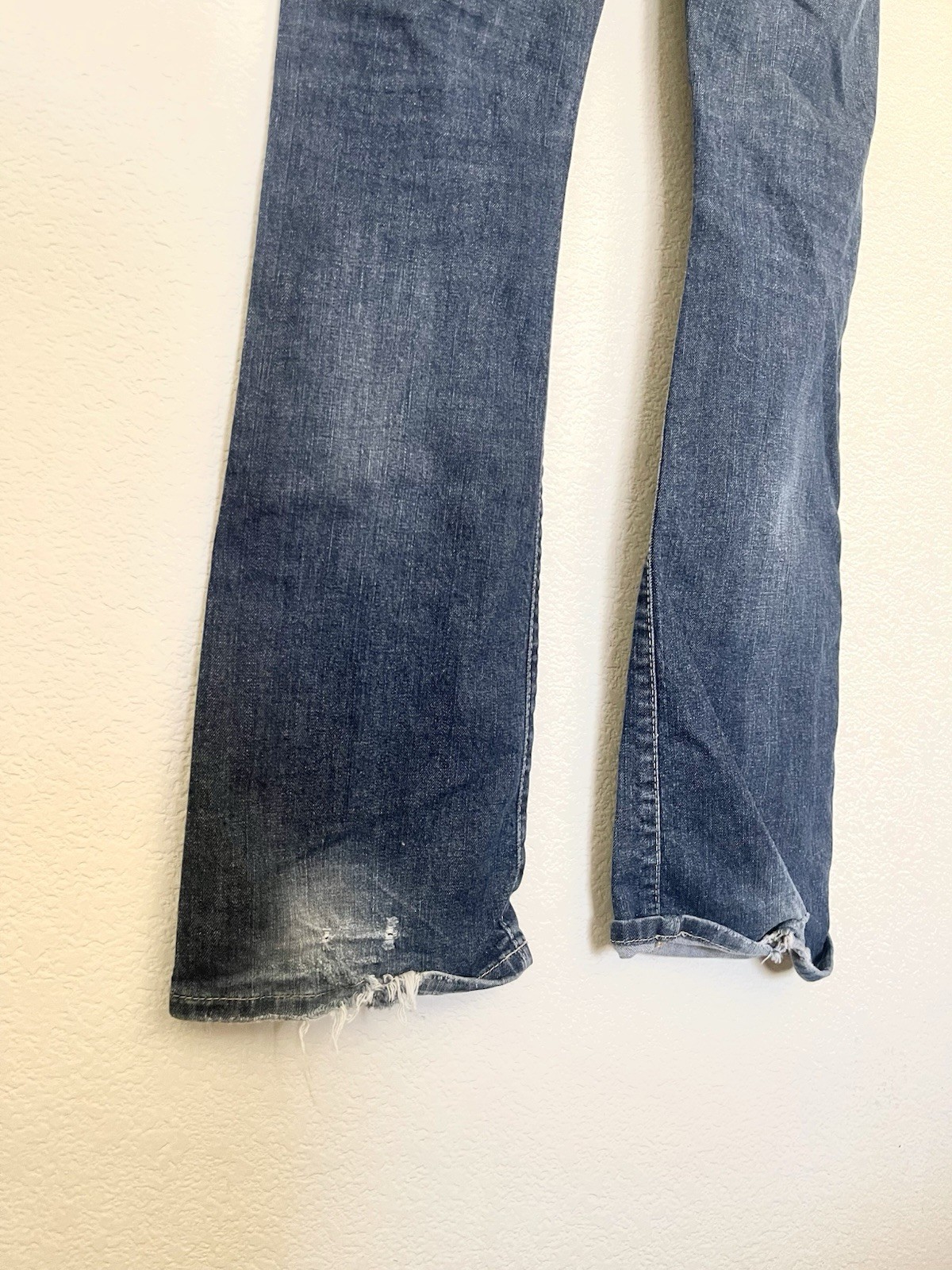 Vintage Guess Daredevil Bootcut Jeans Womens Distressed Low Rise Y2K Flare 30”