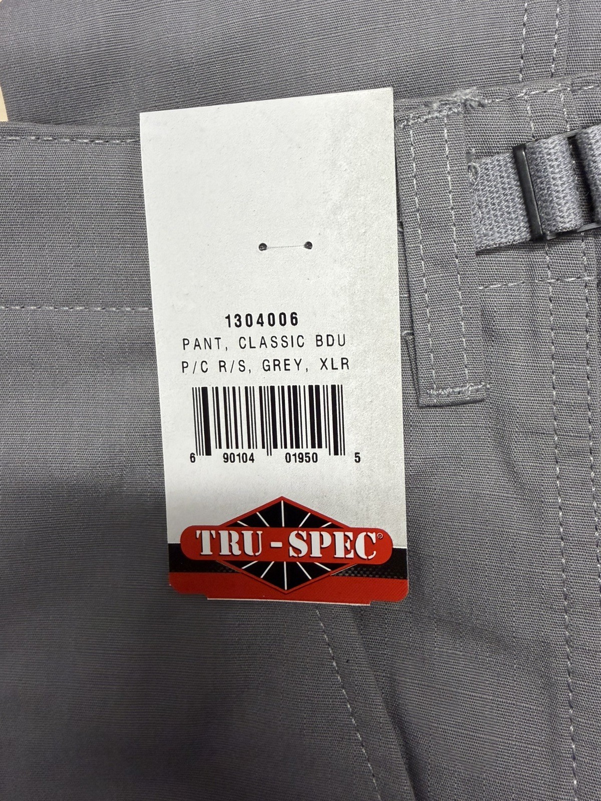 NEW X-LRG Pants TRU-SPEC MENS POLY COTTON RIPSTOP BDU PANTS GREY XL-Extra Large