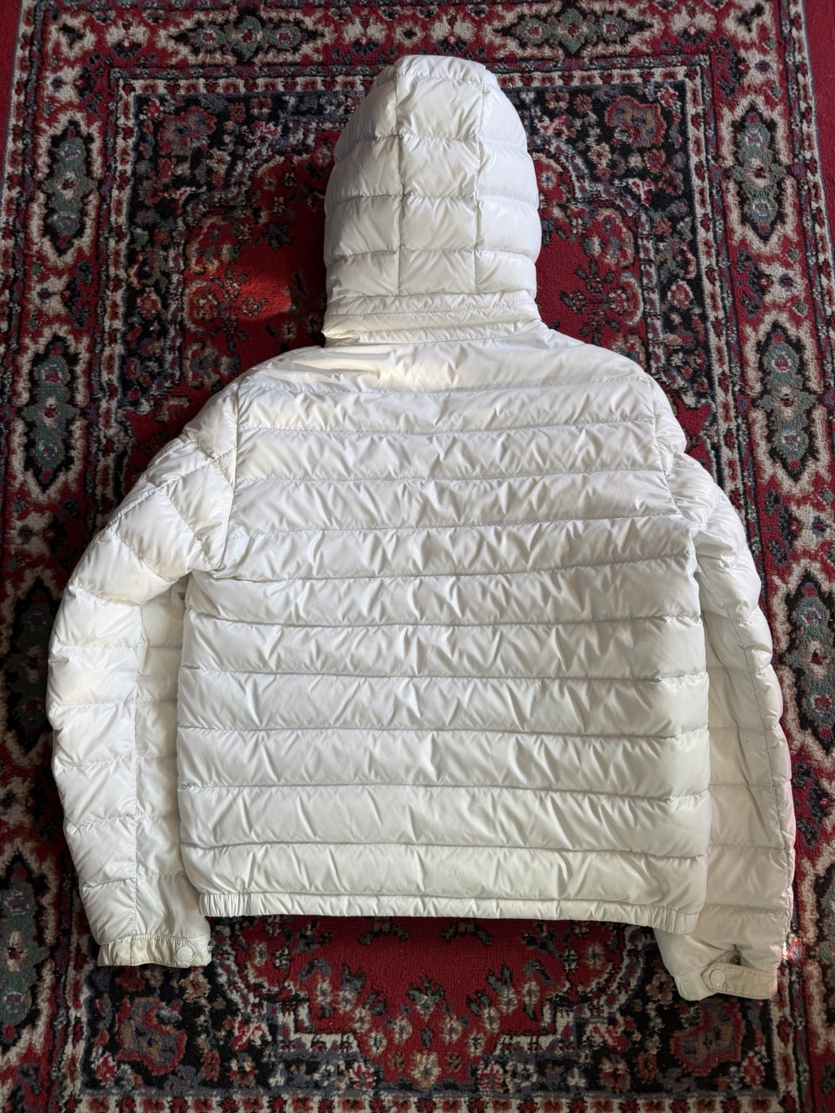 Moncler Galion Down Puffer Jacket White Size 3 Used