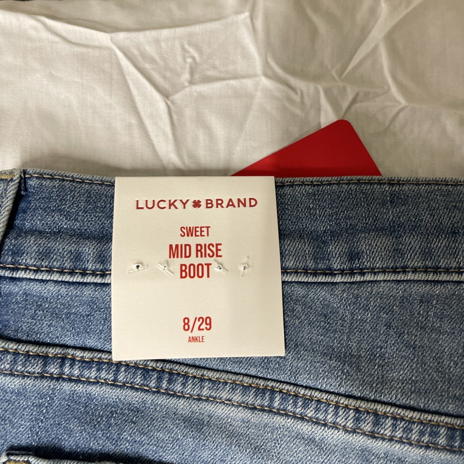 Lucky Brand Sweet Mid Rise Boot Stretch Jeans Prodigy Women’s Size 8/29 Ankle