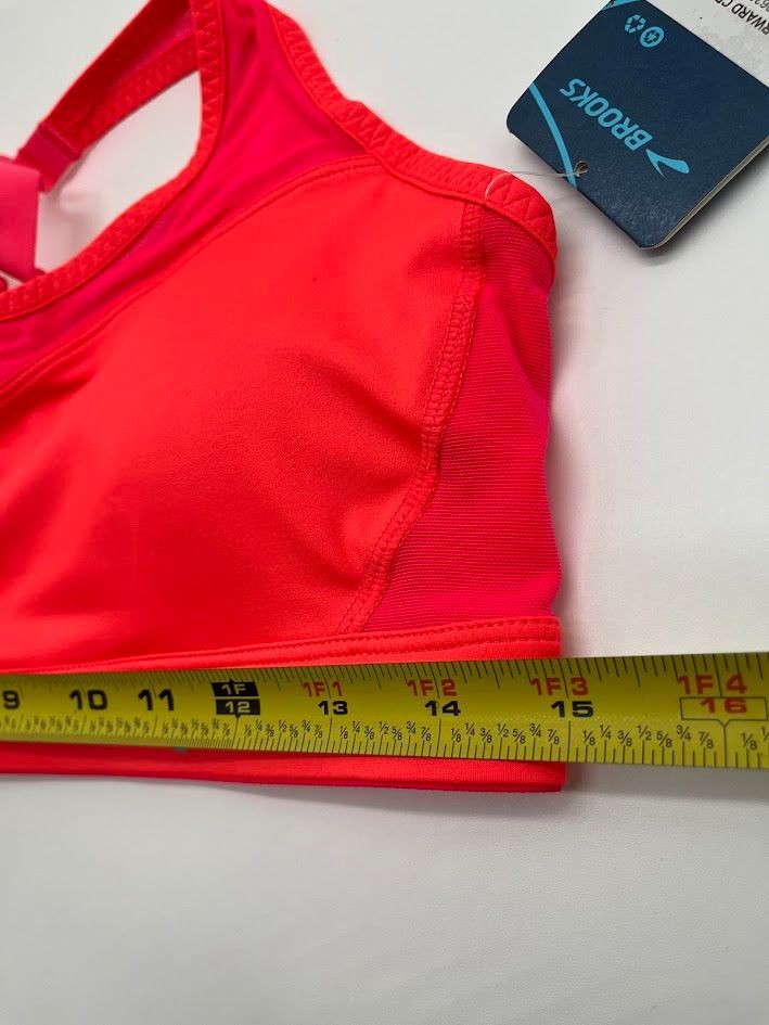 Brooks FastForward Womens Sports Bra Large Pink Crossback Running