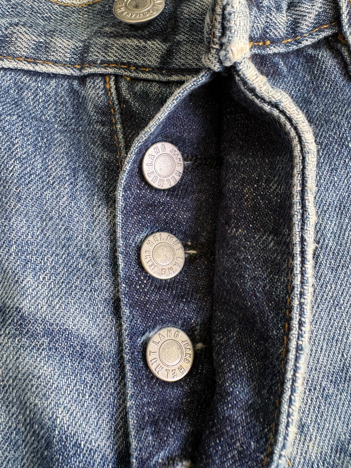 HELMUT LANG Paint Splatter 1998 Washed Denim Made in Italy