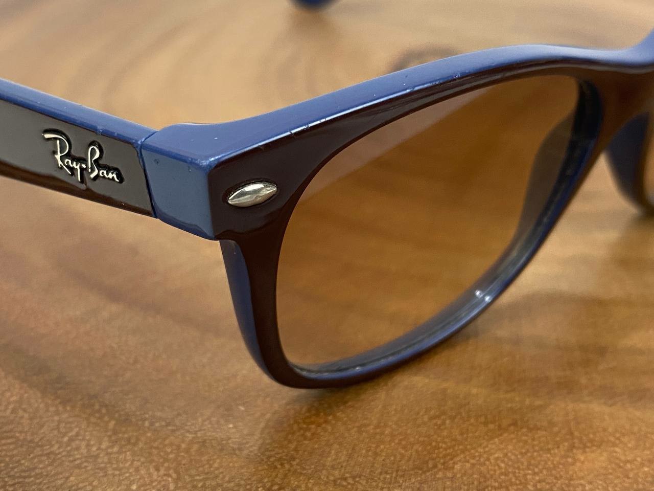 Ray Ban Sunglasses FRAME ONLY NEW WAYFARER RB 2132 874/51 Blue 55 18 mm Italy