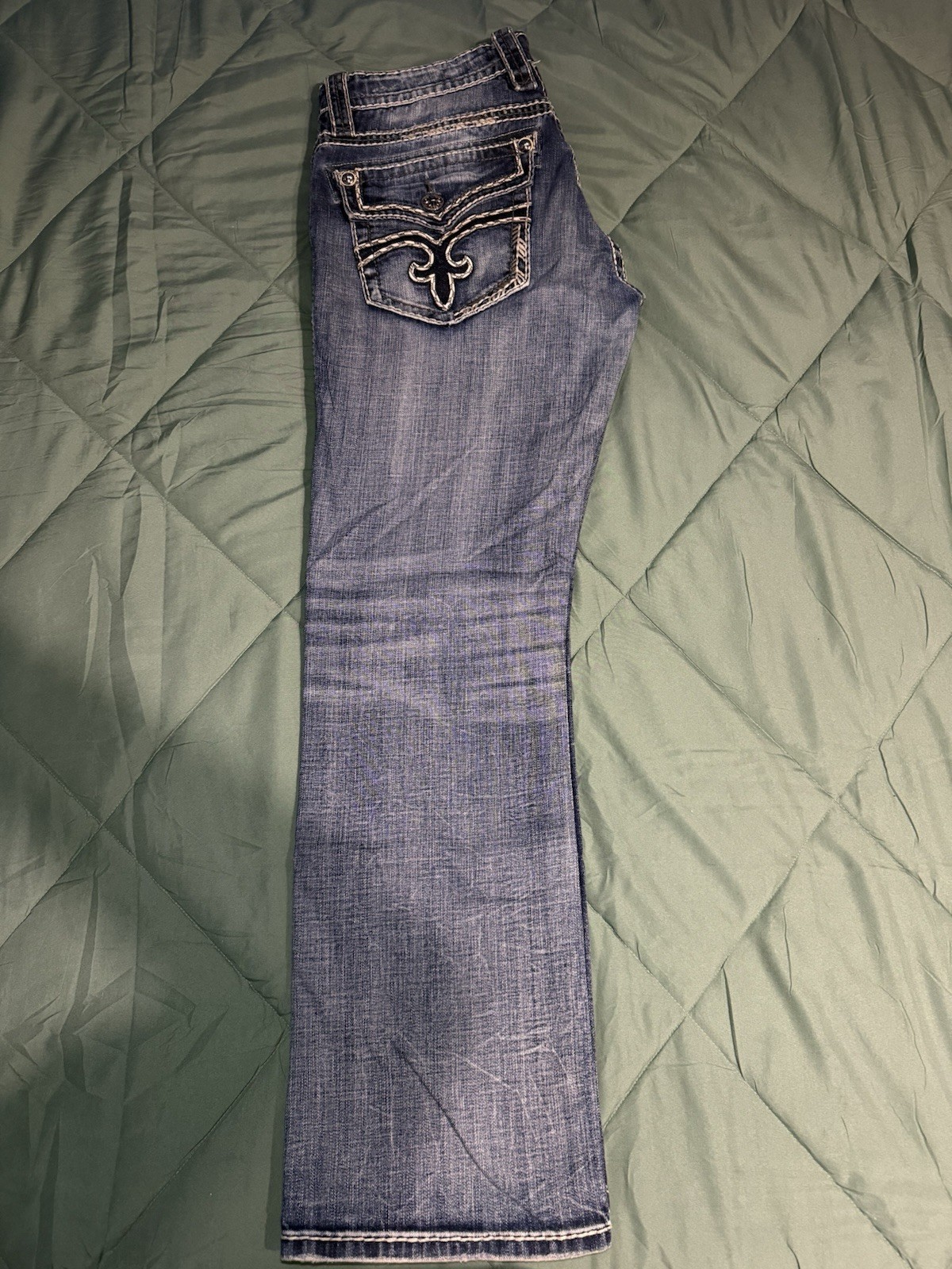 Rock Revival Men’s Straight Fit Denim Jeans 34