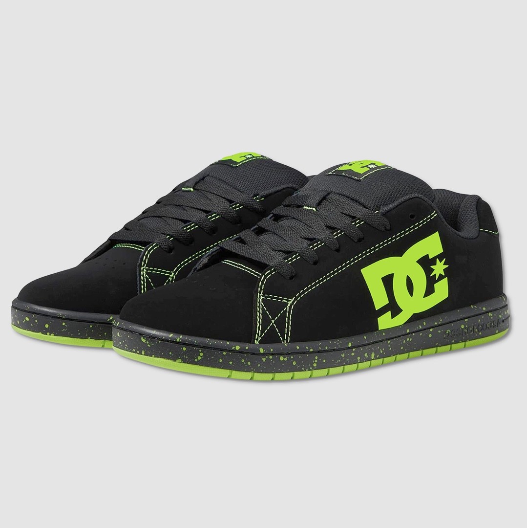 DC Gaveler Skate Shoes – NEW Mens Size 10 Black / Lime – #49394-CL1