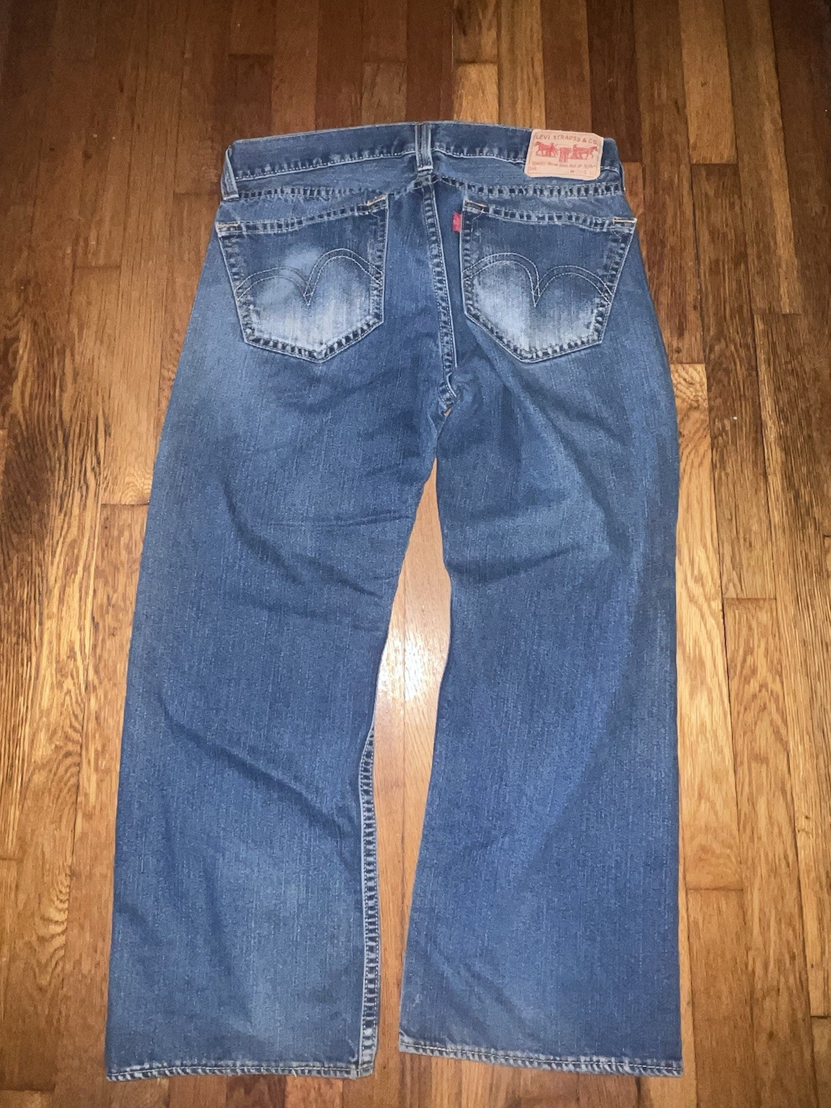 VINTAGE LEVIS TYPE 1 REAL LOOSE BAGGY WIDE LEG 90’s JEANS SKATE RAVE 38 x 30