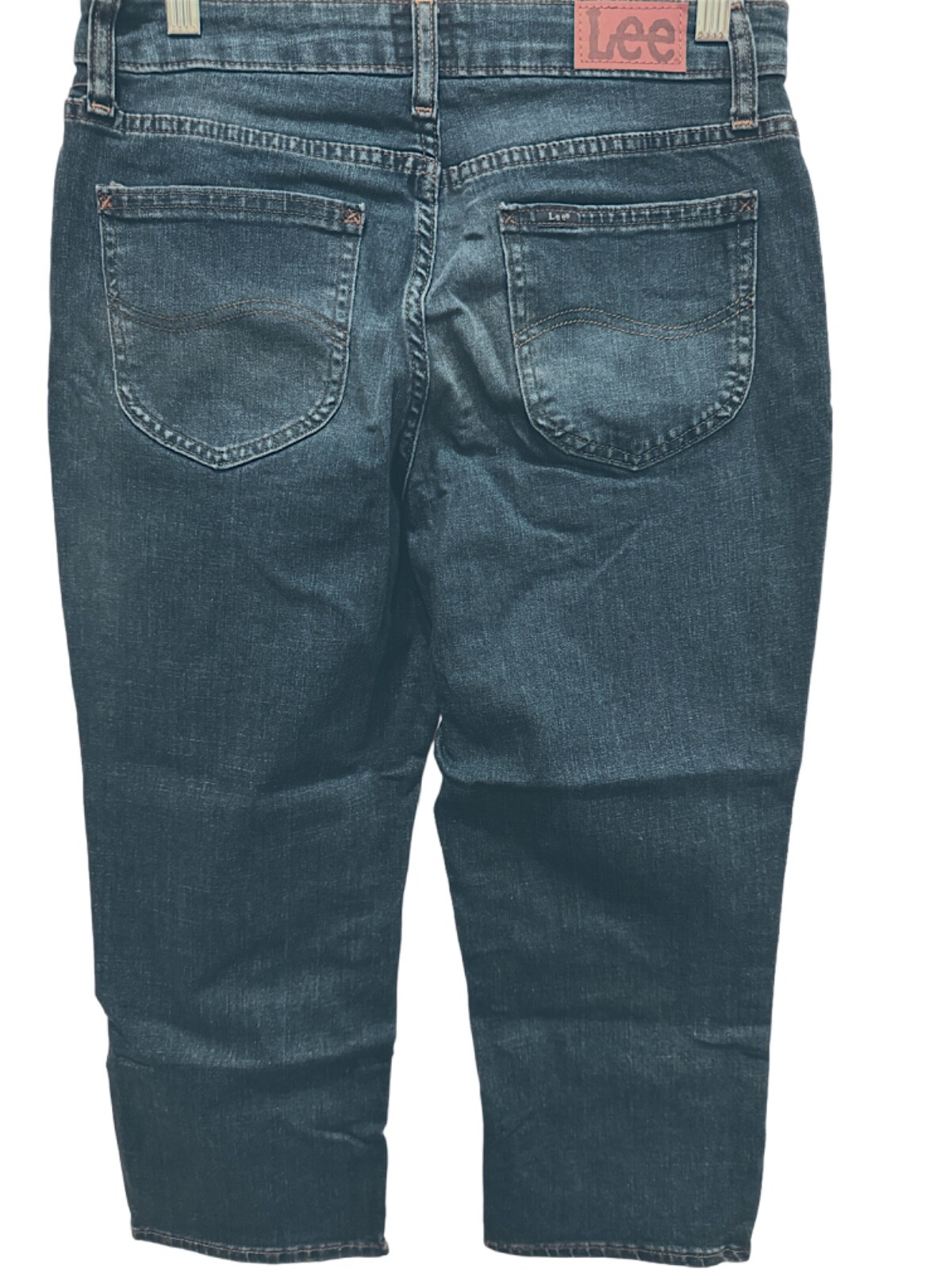 Lee Mid-Rise Capri Jean Regular Fit Size 22M, 22 in. Inseam, Stormy Lines, New