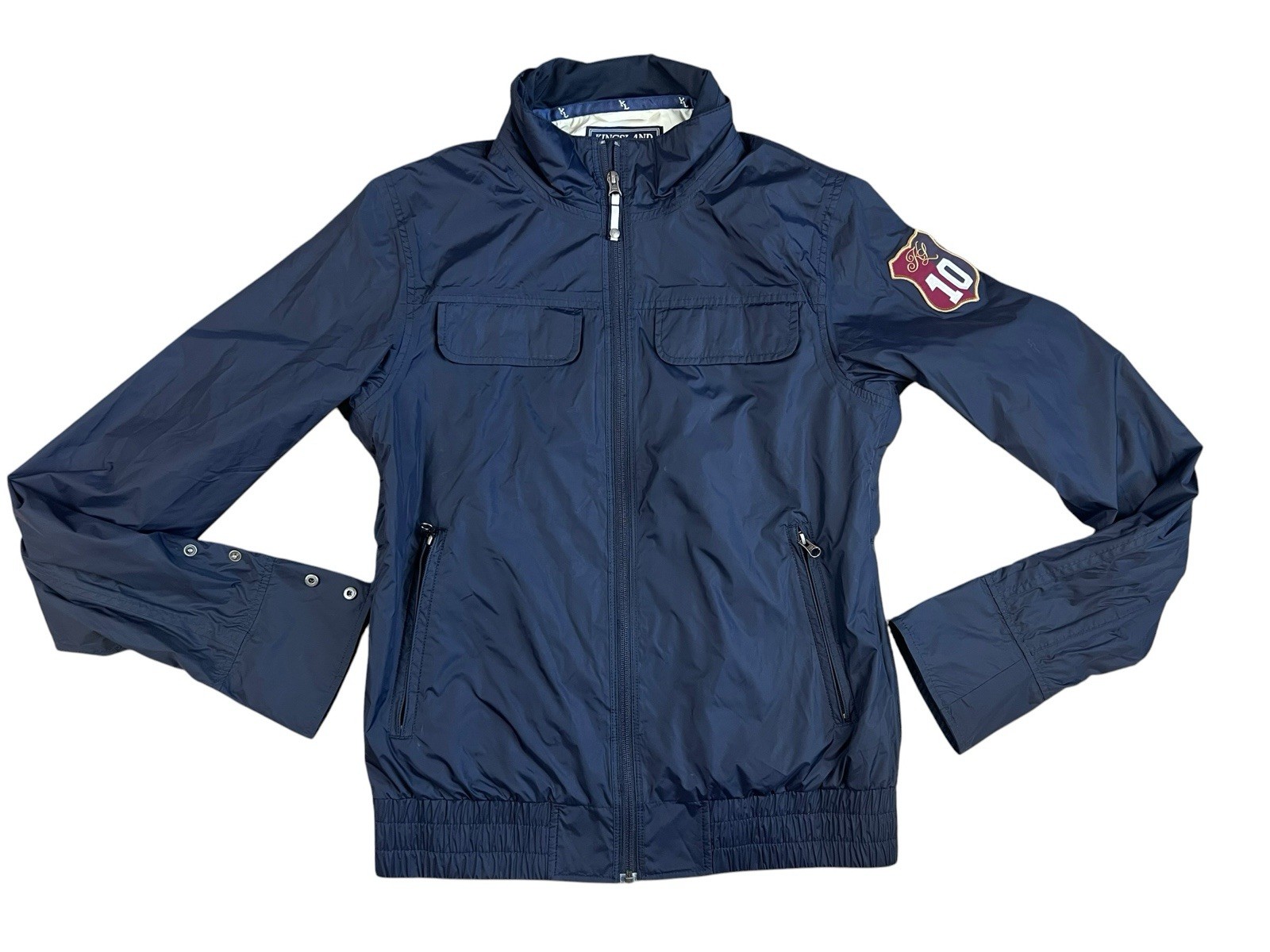 Kingsland Jacket Mens Large Navy Full Zip Lightweight Equestrian