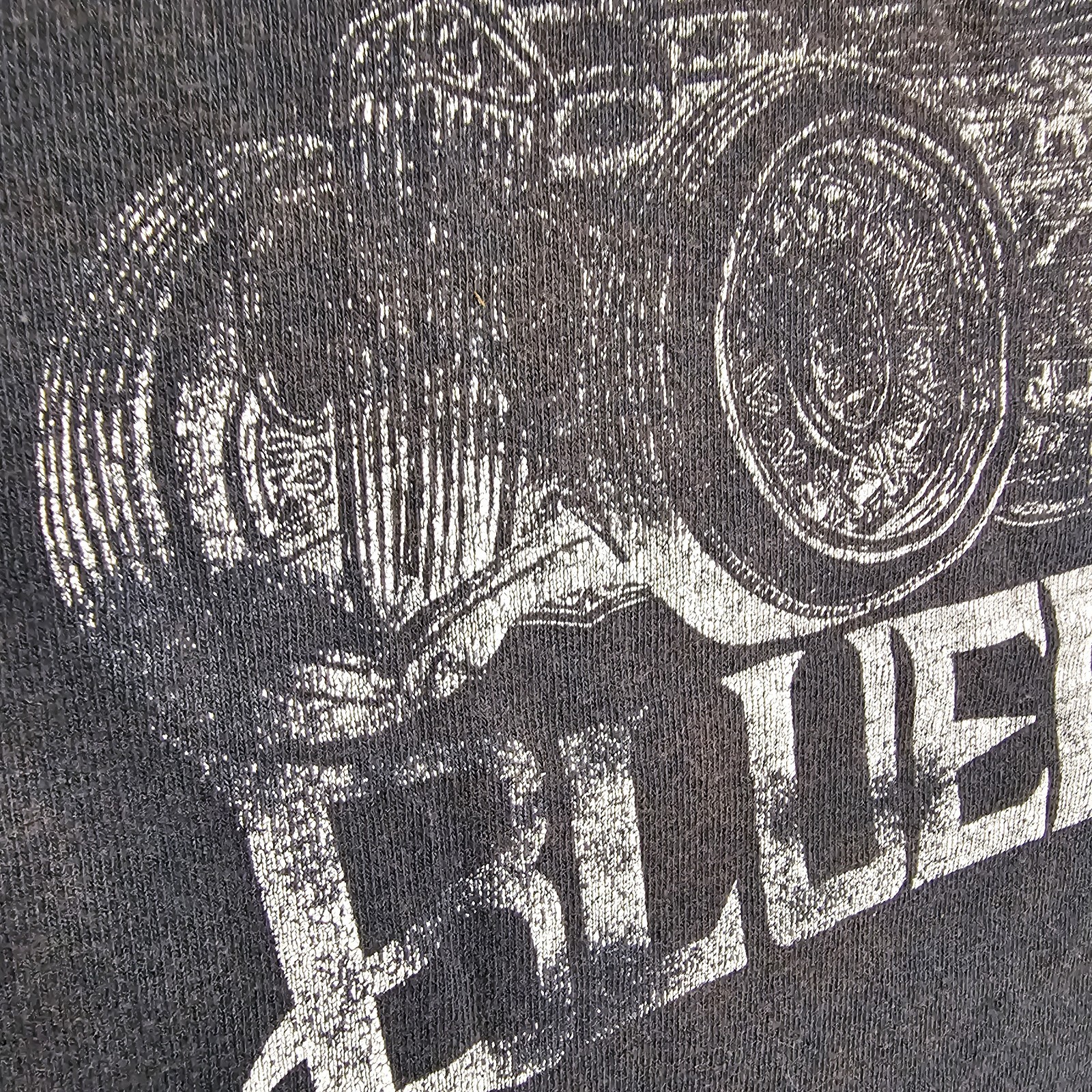 Vintage 90s Backyard Blueprinters Cutoff T-Shirt Mens M HotRod Grunge Faded Punk