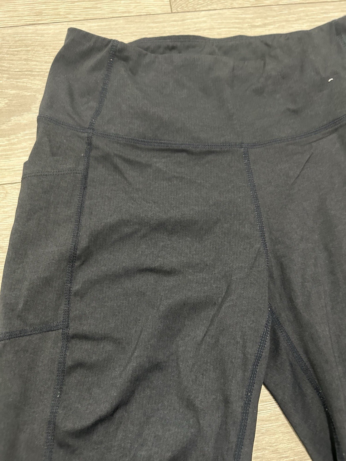 Mondetta Women’s Black Performance Luxury High Waisted Leggings w/ Pockets Med.