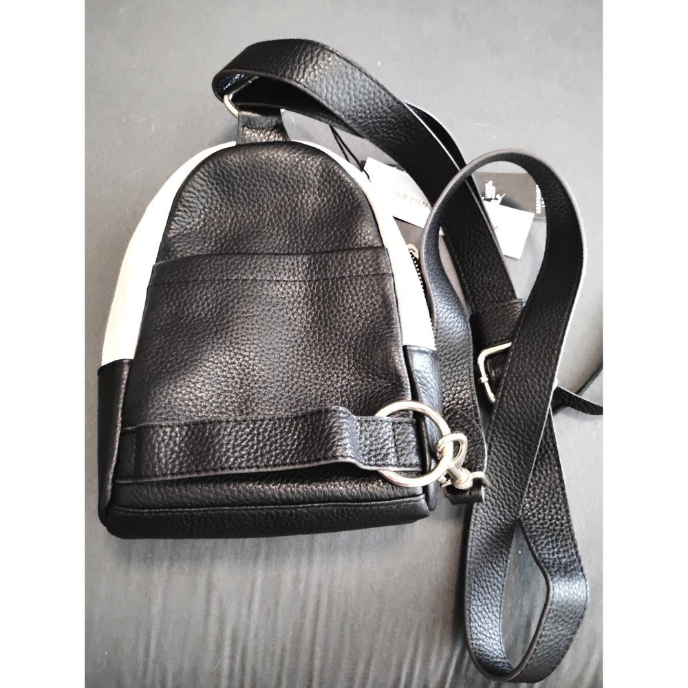 Aimee Kestenberg Travel Minimalist Leather Convertible Backpack Purse NWT Chic