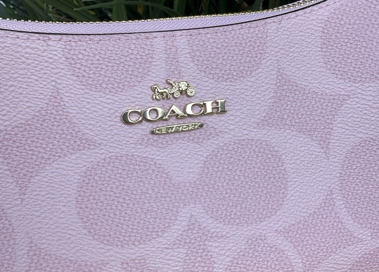 NWT COACH teri shoulder bag Signature Canvas CAL51 powder pink