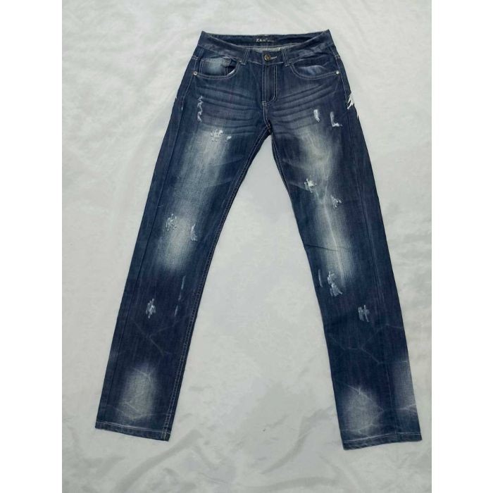 Men’s KOSMO LUPO Jeans Size 30 Distressed Blue Denim Dragon Graphic Y2K Emo