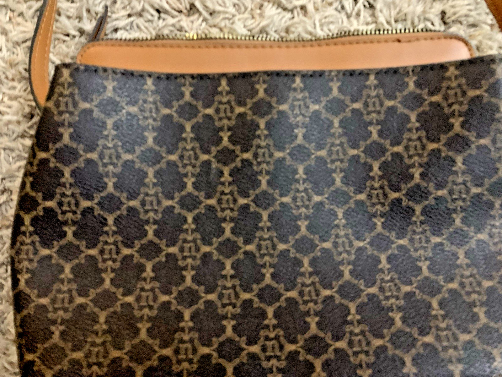 NWT Nanette Lepore Brown Crossbody Purse/Bag, Inner Pockets/Dividers, 10″x7″x3″