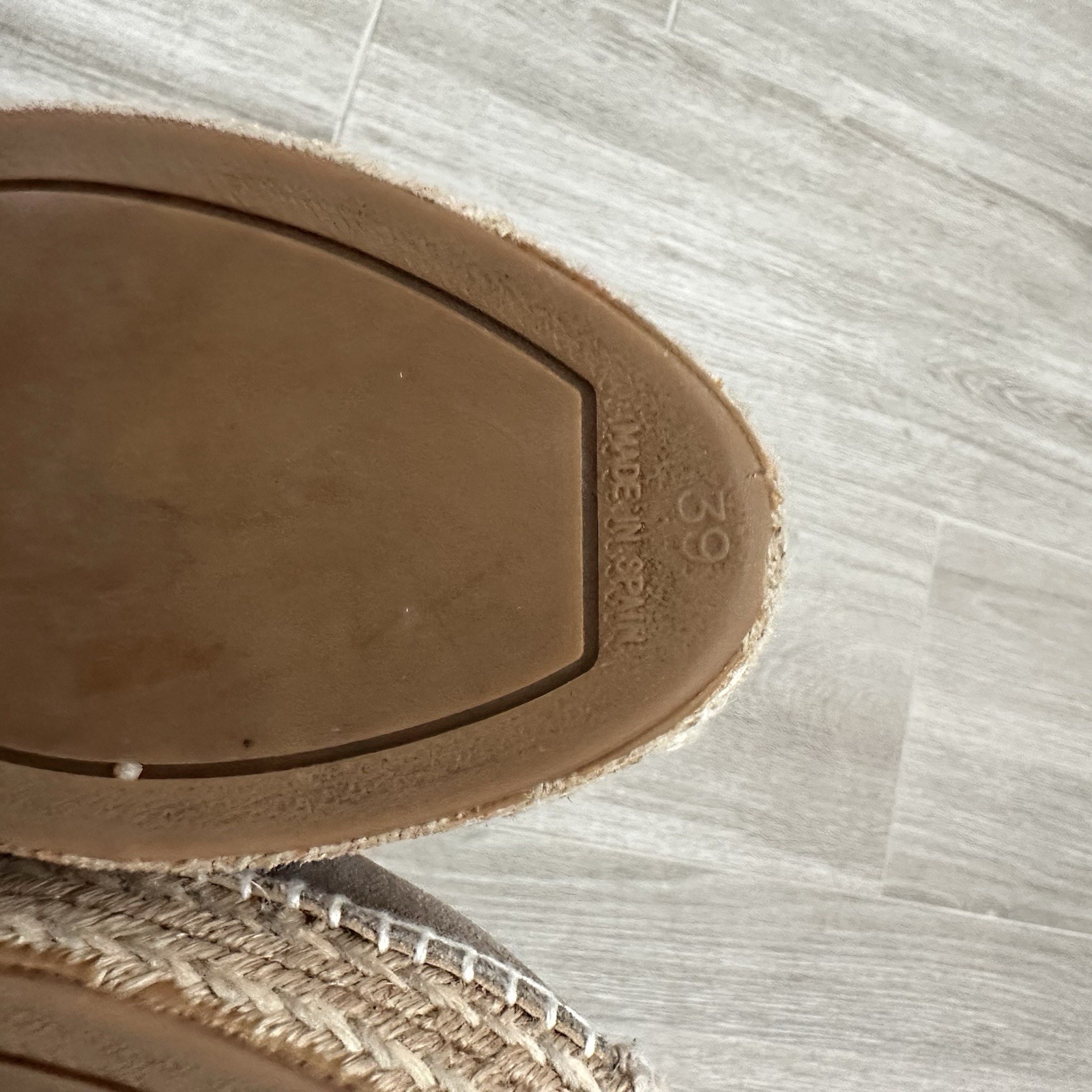 Rag & Bone Stucco Suede Leather Adria Espadrilles Shoes Womens US 8.5 EUR 39 M