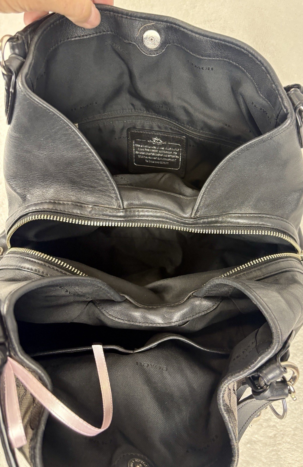 Coach Edie 31 In Signature Jacquard And Black Leather Trim With Charm