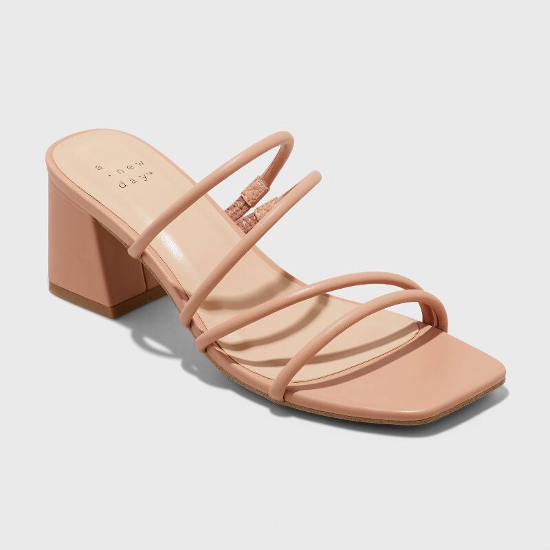 A New Day Women’s Blakely Chunky Block Heel Slip On Mule Sandals |Size 9 – New!