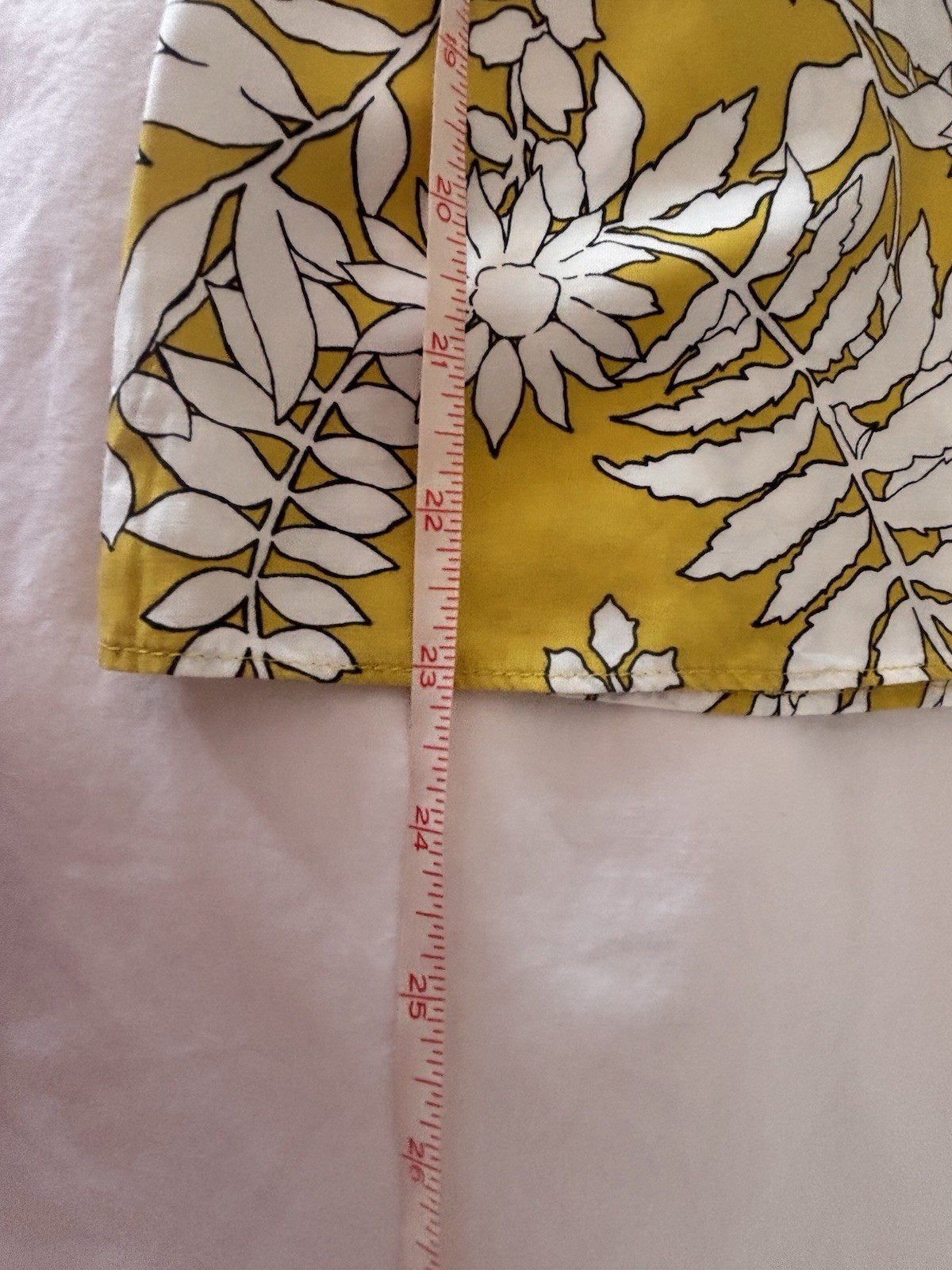 Boden silk blend top. 16. Yellow & white floral.