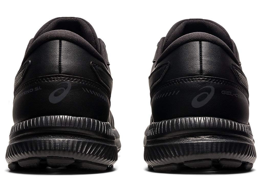 ASICS Men’s Gel-Contend SL Walking Shoes Black/Black Leather