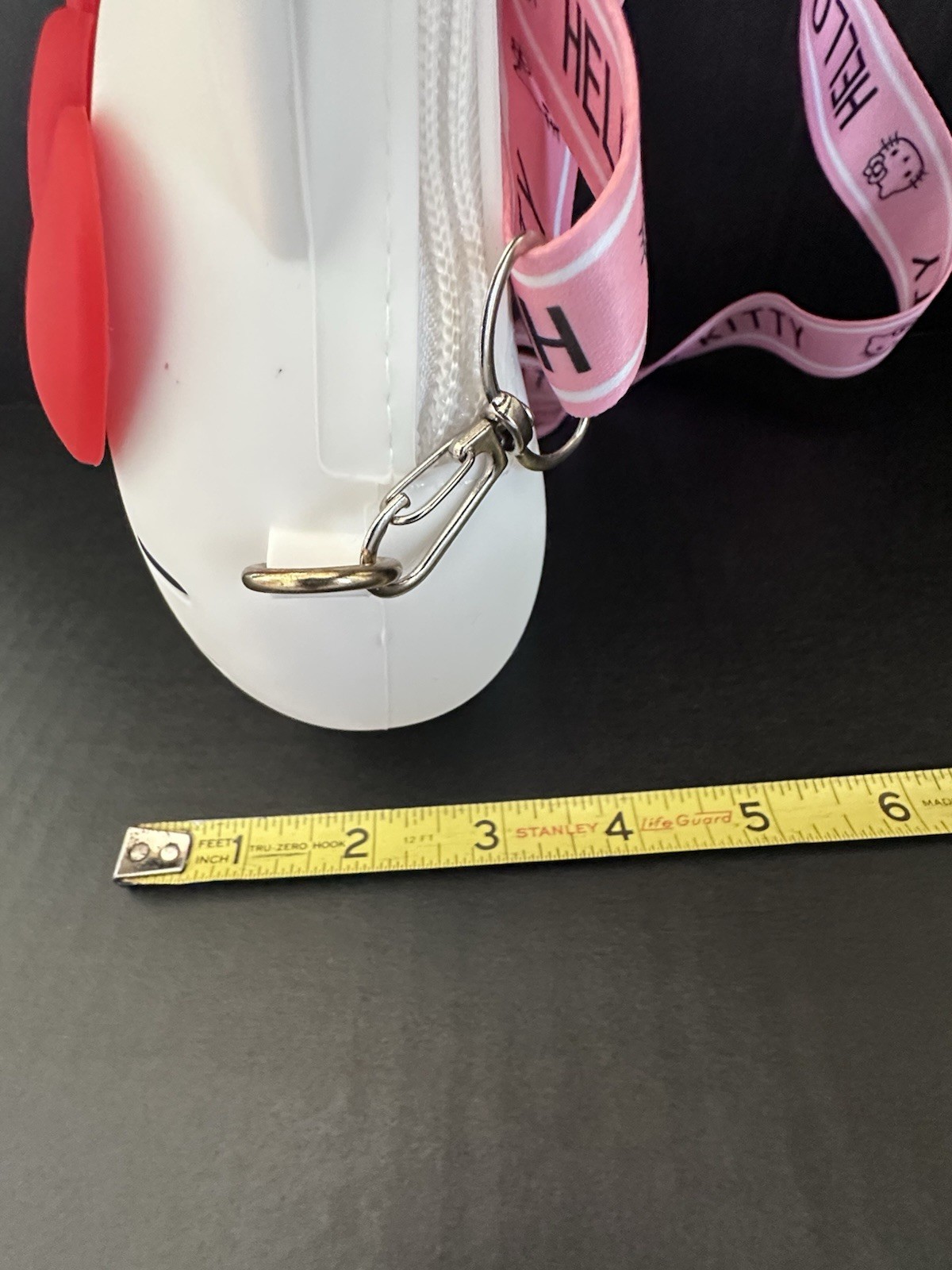 Hello Kitty Silicone Rubber Shoulder Zipper Purse Crossbody Cosmetic Bag NWOT